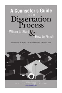 cover of the book A counselor's guide to the dissertation process : where to start and how to finish