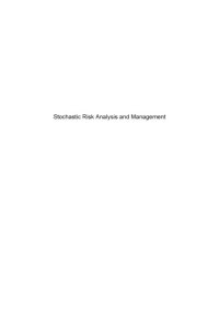 cover of the book Stochastic risk analysis and management