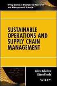 cover of the book Sustainable operations and supply chain management