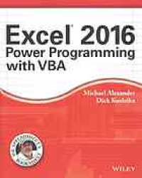 cover of the book Excel 2016 Power Programming with VBA