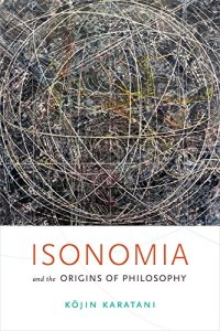 cover of the book Isonomia and the Origins of Philosophy