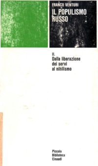 cover of the book Il populismo russo. Dalla liberazione dei servi al nihilismo