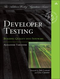 cover of the book Developer Testing: Building Quality into Software