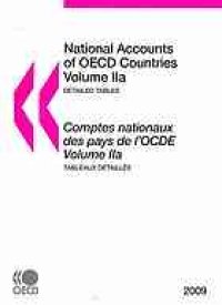 cover of the book National accounts of OECD countries 1996-2007 = Comptes nationaux des pays de l’OCDE 1996-2007.