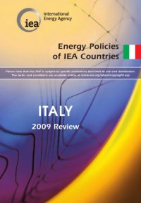 cover of the book Energy policies of IEA countries : Italy 2009 review