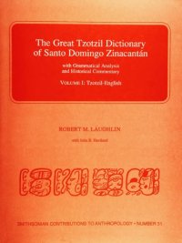 cover of the book The Great Tzotzil Dictionary of Santo Domingo Zinacantán