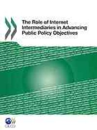 cover of the book The Role of Internet Intermediaries in Advancing Public Policy Objectives.