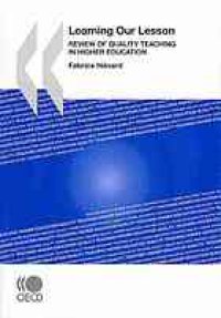 cover of the book Learning our lesson : review of quality teaching in higher education