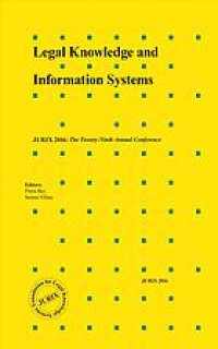 cover of the book Legal knowledge and information systems : JURIX 2016 : the twenty-ninth annual conference