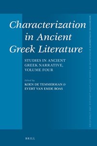 cover of the book Characterization in Ancient Greek Literature