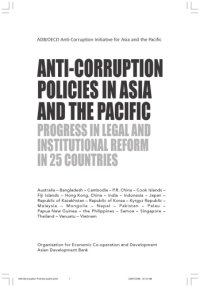 cover of the book Anti-Corruption Policies in Asia and the Pacific : Legal and Institutional Reform in 25 Countries