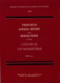 cover of the book Twentieth annual report and resolutions of the council of ministers, year 1973