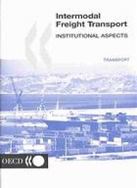 cover of the book Intermodal freight transport : institutional aspects.