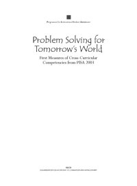 cover of the book Problem solving for tomorrow’s world : first measures of cross-cultural competencies from PISA 2003