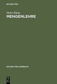 cover of the book Mengenlehre