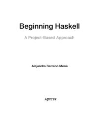 cover of the book Beginning Haskell