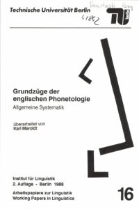 cover of the book Grundzüge der englischen Phonetologie: Allgemeine Systematik