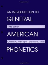 cover of the book An Introduction to General American Phonetics