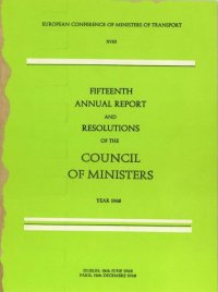 cover of the book Fifteenth annual report and resolutions of the council of ministers, year 1968