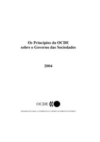 cover of the book Os Princípios da OCDE sobre o Governo das Sociedades 2004 00