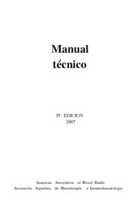 cover of the book Hemoterapia. Manual Técnico