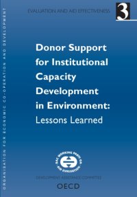 cover of the book Evaluation and aid effectiveness. No 3, Donor support for institutional capacity development in environment, lessons learned