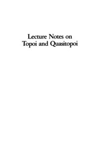 cover of the book Lecture notes on topoi and quasitopoi