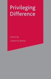 cover of the book Privileging Difference: Antony Easthope