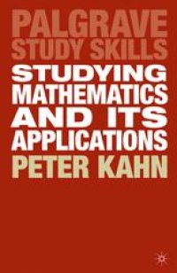 cover of the book Studying Mathematics and its Applications