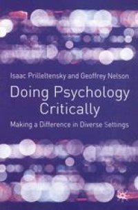 cover of the book Doing Psychology Critically: Making a Difference in Diverse Settings