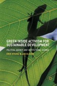 cover of the book Green Inside Activism for Sustainable Development: Political Agency and Institutional Change