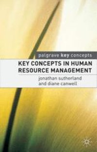 cover of the book Key Concepts in Human Resource Management