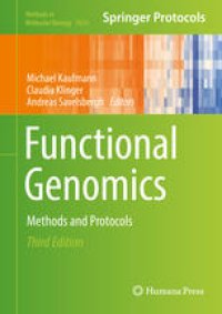 cover of the book Functional Genomics: Methods and Protocols