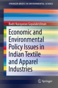 cover of the book  Economic and Environmental Policy Issues in Indian Textile and Apparel Industries