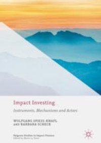 cover of the book Impact Investing: Instruments, Mechanisms and Actors