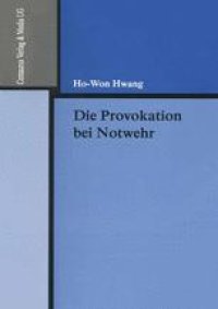 cover of the book Die Provokation bei Notwehr