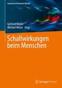 cover of the book Schallwirkungen beim Menschen