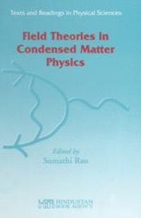 cover of the book Field Theories in Condensed Matter Physics