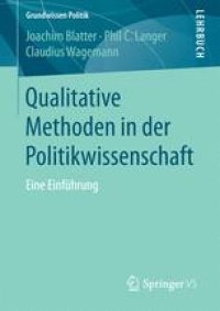 cover of the book Qualitative Methoden in der Politikwissenschaft: Eine Einführung