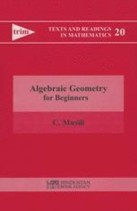 cover of the book Algebraic Geometry for Beginners