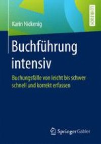 cover of the book  Buchführung intensiv: Buchungsfälle von leicht bis schwer schnell und korrekt erfassen