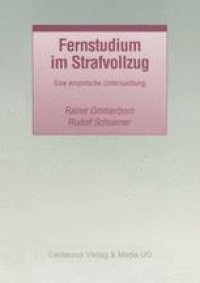 cover of the book Fernstudium im Strafvollzug: Eine empirische Untersuchung