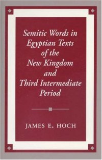 cover of the book Semitic Words in Egyptian Texts of the New Kingdom and Third Intermediate Period