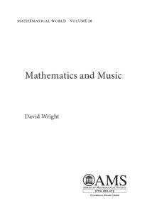 cover of the book Mathematics and Music