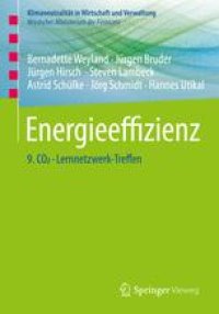 cover of the book Energieeffizienz: 9. CO2-Lernnetzwerk-Treffen