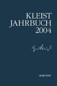 cover of the book Kleist-Jahrbuch 2004