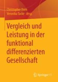 cover of the book Vergleich und Leistung in der funktional differenzierten Gesellschaft