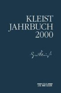 cover of the book Kleist-Jahrbuch 2000