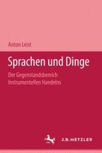 cover of the book Sprachen und Dinge: Der Gegenstandsbereich instrumentellen Handelns