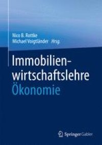 cover of the book Immobilienwirtschaftslehre - Ökonomie